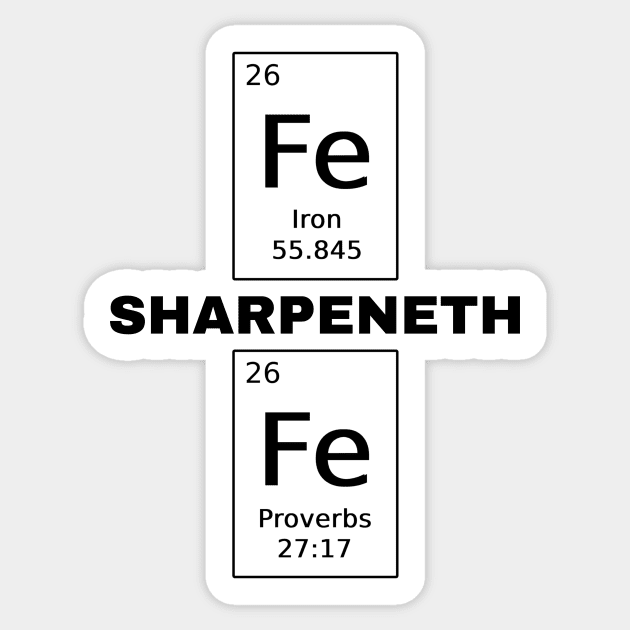 Iron Sharpeneth Iron Sticker by mikepod